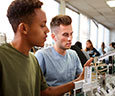 engineering students working on capstone project